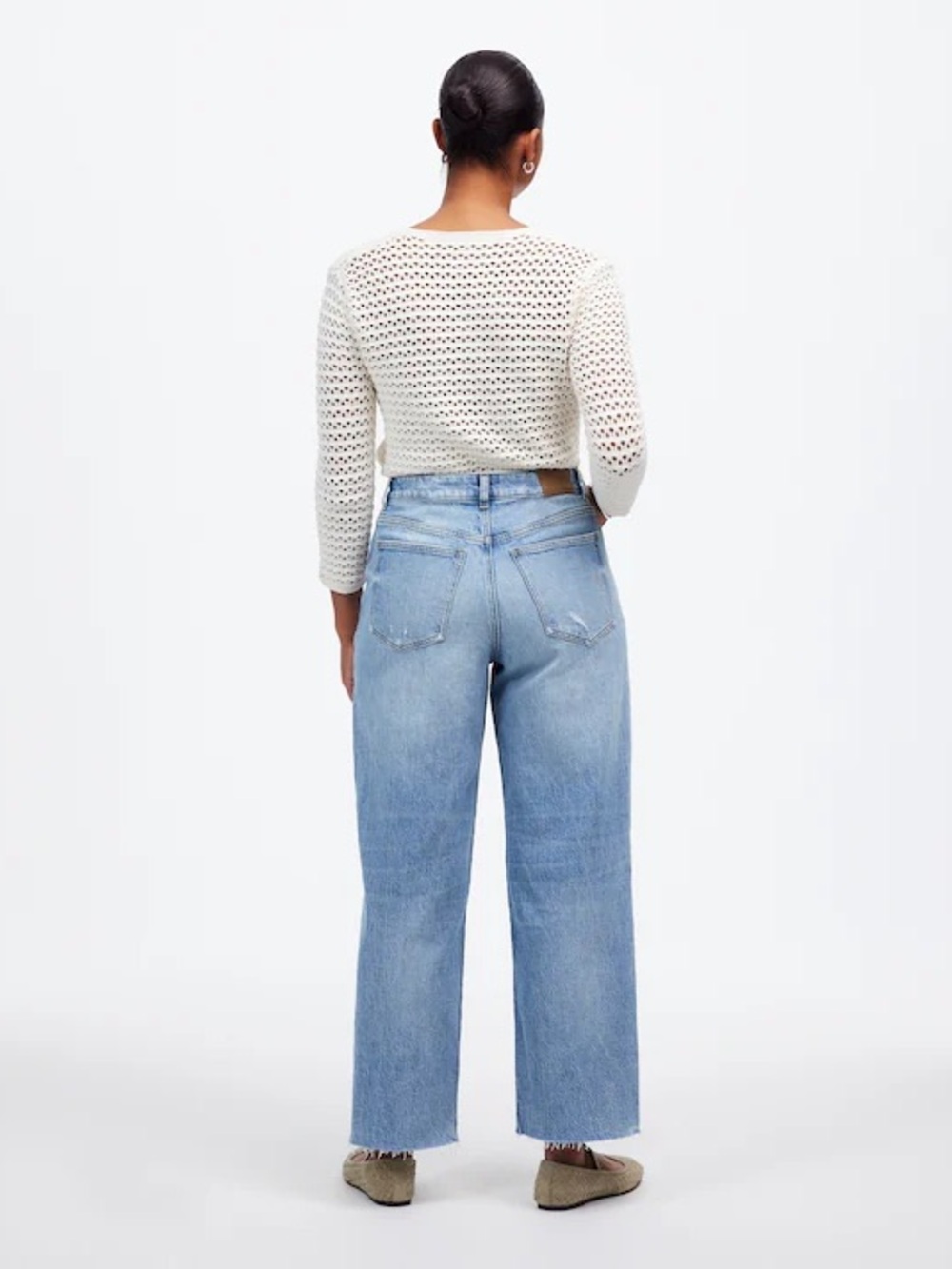 Madewell Curvy Perfect Vintage Wide-Leg Crop Jean NWT 28 - Picture 2 of 12